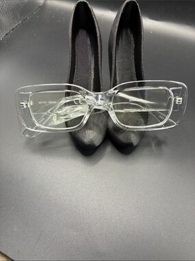 Clear Rectangle Women’s Fashion Eyeglasses - Transparent Frame